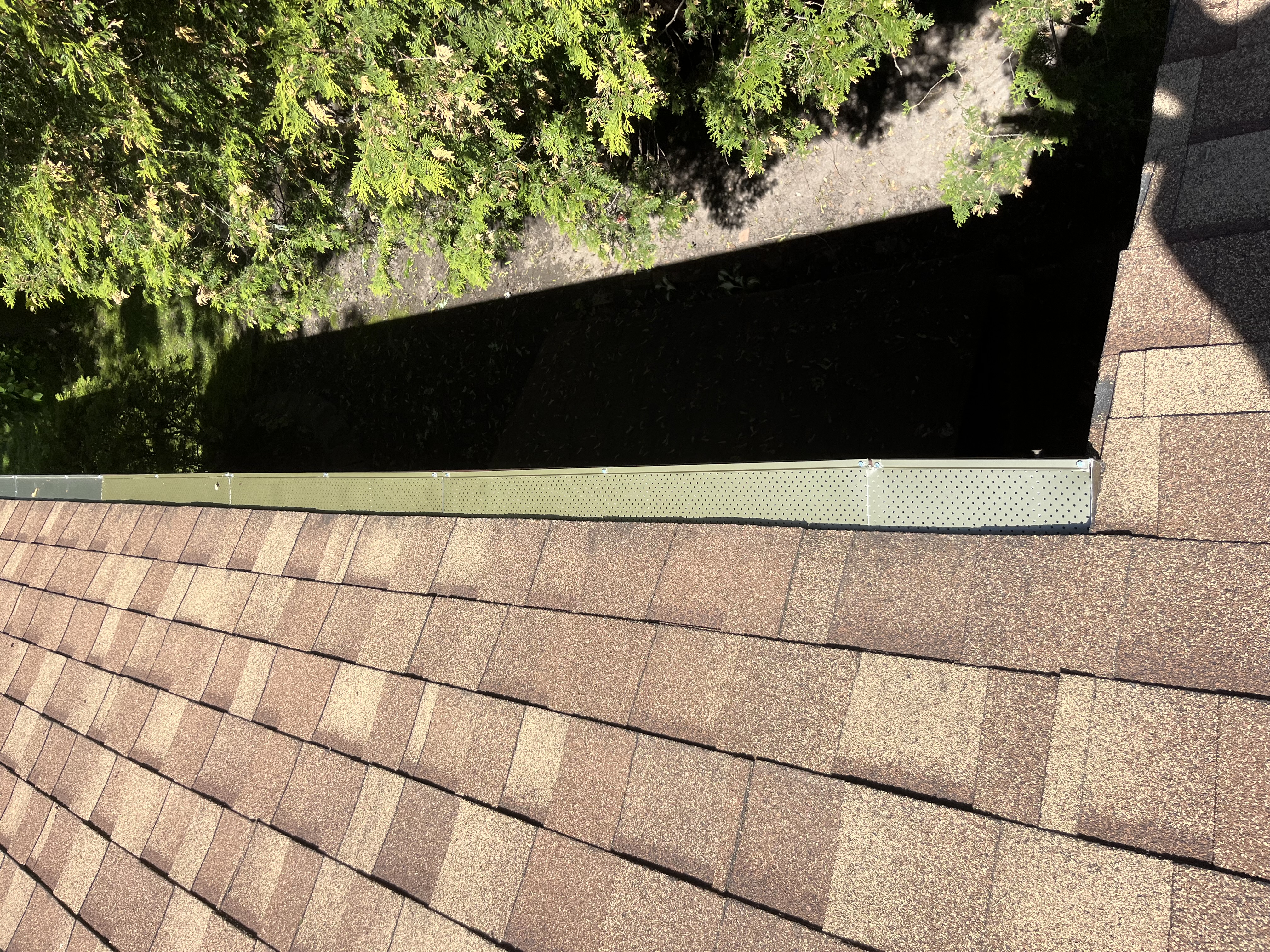 Gutter guard detail